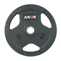 3-Grip Rubber Weight Plate with PVC Label - 25kg