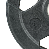 3-Grip Rubber Weight Plate with PVC Label - 5kg