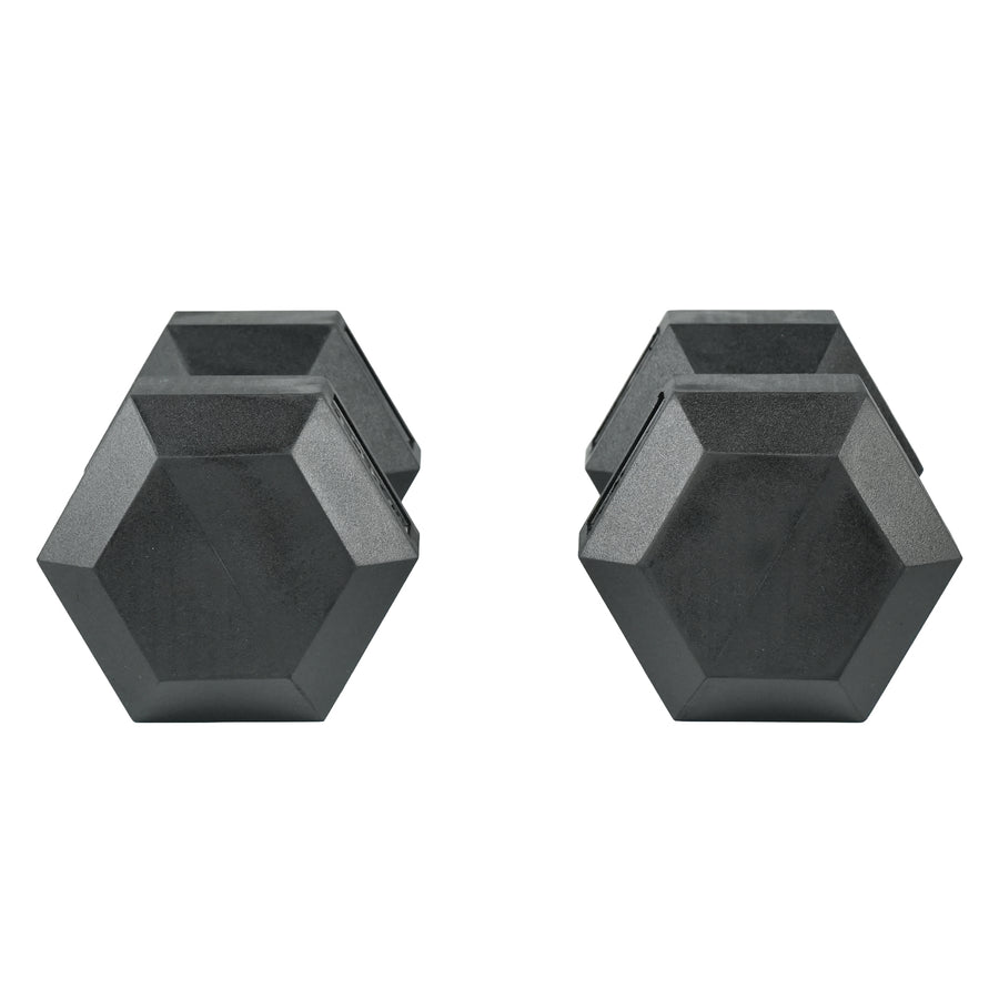 Hex Rubber Dumbbell - Pair 17.5kg