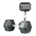 Hex Rubber Dumbbell - Pair 2.5kg