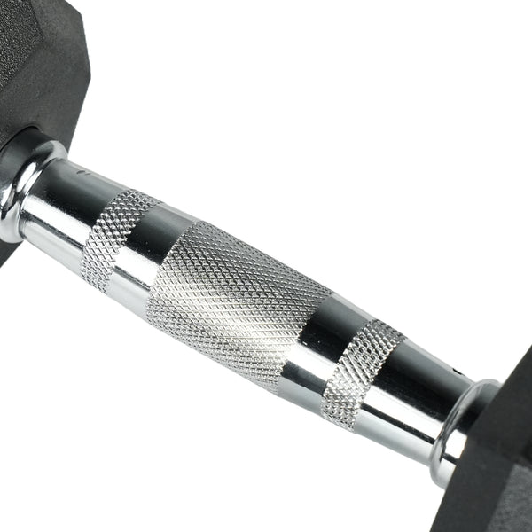Hex Rubber Dumbbell - Pair 2.5kg