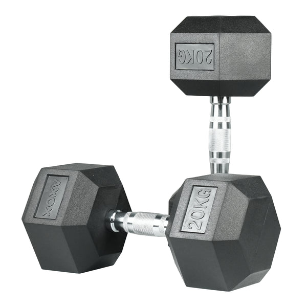 Hex Rubber Coated Dumbbell 20 KG 