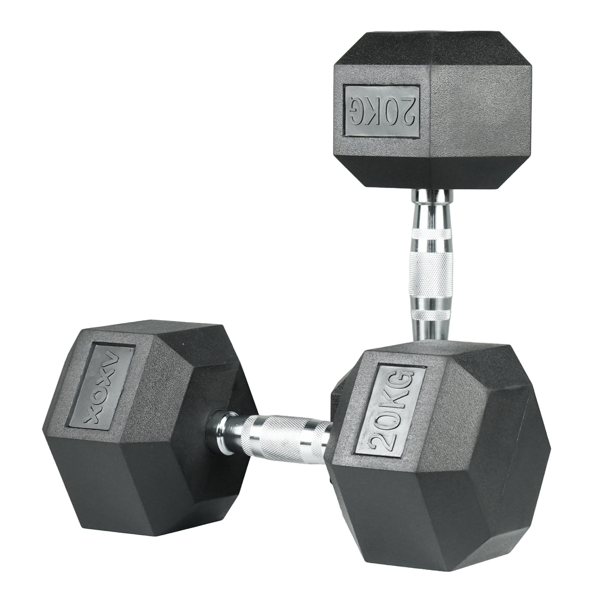 Hex Rubber Coated Dumbbell 20 KG 