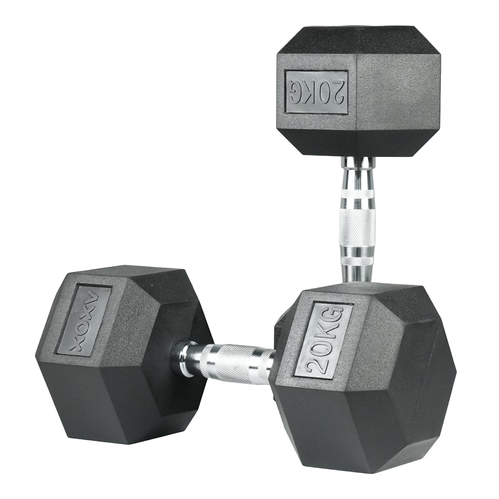 Hex Rubber Coated Dumbbell 20 KG 