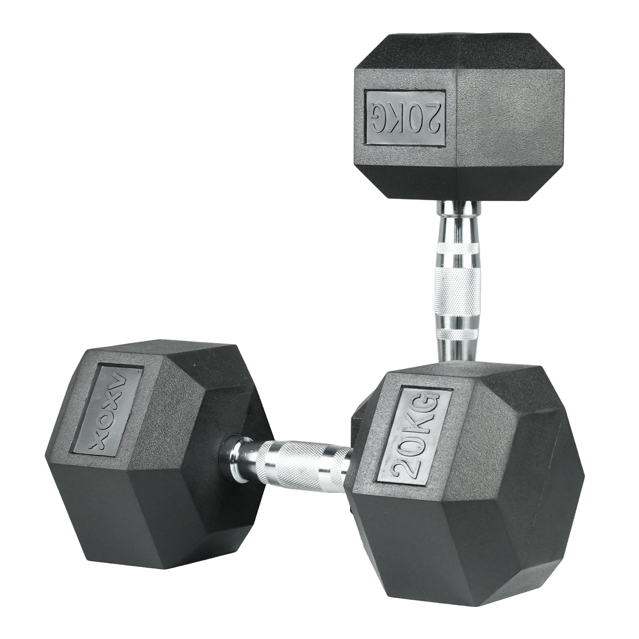Hex Rubber Coated Dumbbell 20 KG 