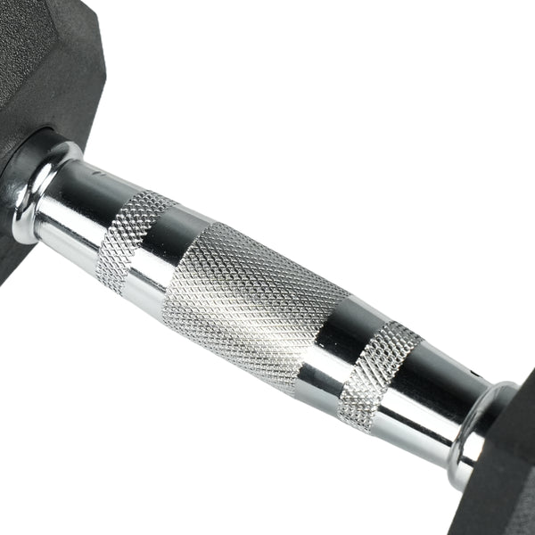 Hex Rubber Coated Dumbbell - Single 2kg