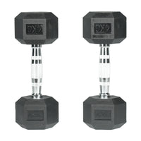 Hex Rubber Coated Dumbbell 4KG | Pair | Axox Fitness