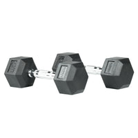 Hex Rubber Coated Dumbbell 4KG | Pair | Axox Fitness