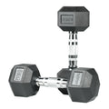 Hex Rubber Coated Dumbbell 6KG | Pair | Axox Fitness