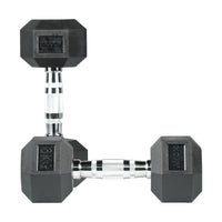 Hex Rubber Coated Dumbbell 6KG | Pair | Axox Fitness