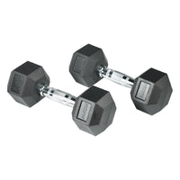Hex Rubber Coated Dumbbell 6KG | Pair | Axox Fitness