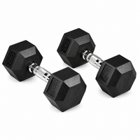 Axox Fitness Hex Rubber Coated Dumbbell – 8KG (Pair)