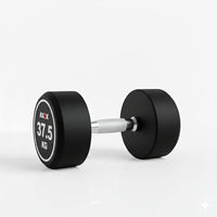 Round Rubber Dumbbell - Pair 37.5kg