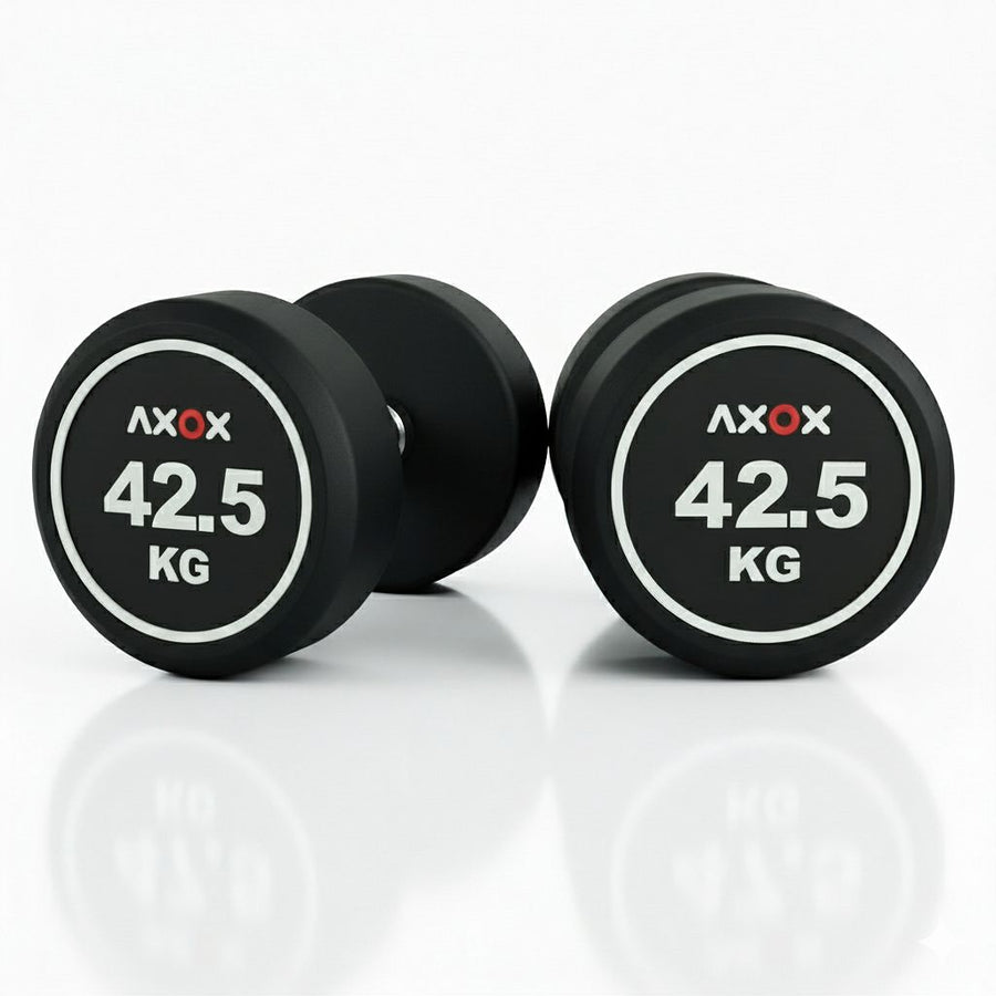 Round Rubber Dumbbell - Pair 42.5kg