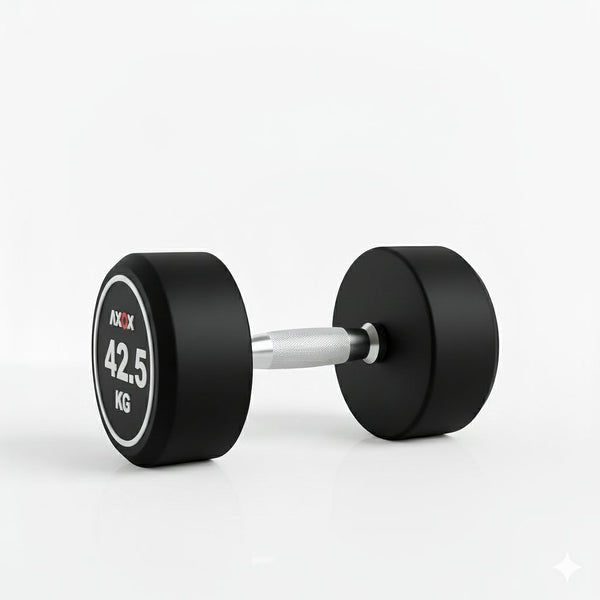 Round Rubber Dumbbell - Pair 42.5kg