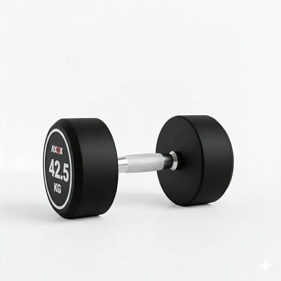 Round Rubber Dumbbell - Pair 42.5kg