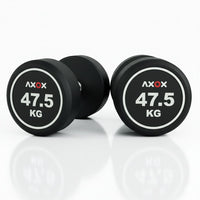 Round Rubber Dumbbell - Pair 47.5kg
