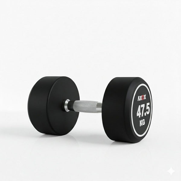 Round Rubber Dumbbell - Pair 47.5kg