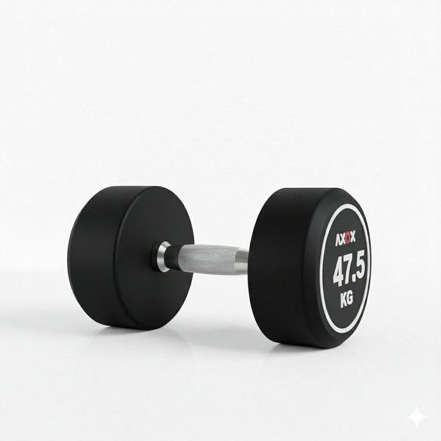 Round Rubber Dumbbell - Pair 47.5kg