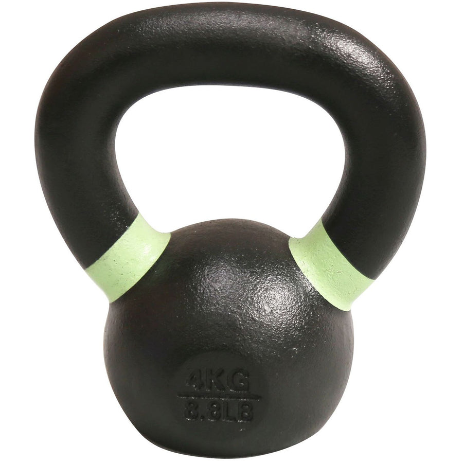 Cast Iron Kettlebell With Color Ring, 4KG
