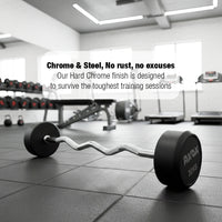 Fixed Straight & Curl Barbell Set – 10–30 KG Bundle
