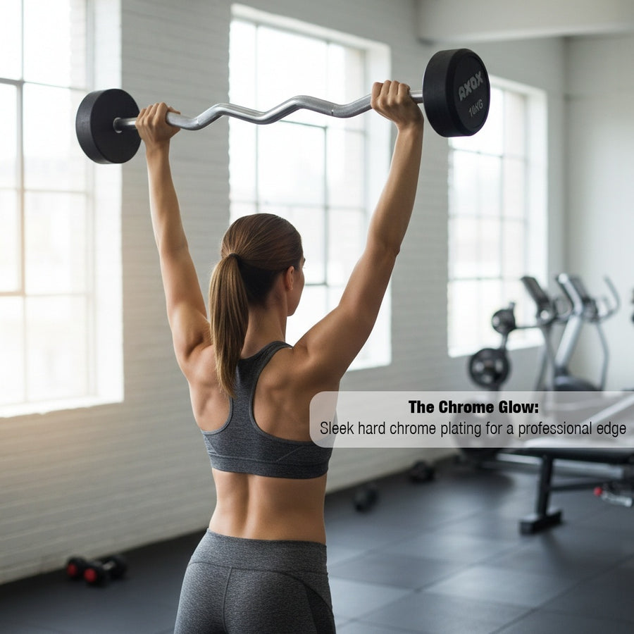 Fixed Straight & Curl Barbell Set – 10–30 KG Bundle
