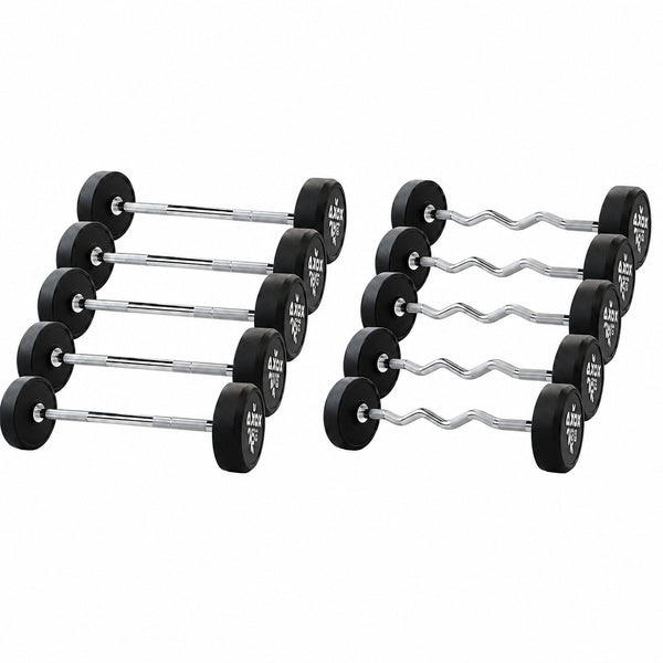 Fixed Straight & Curl Barbell Set – 10–30 KG Bundle