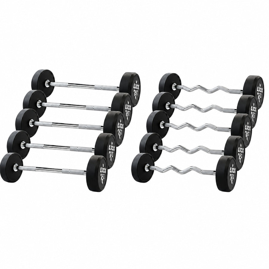 Fixed Straight & Curl Barbell Set – 10–30 KG Bundle