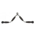 Solid V-Type Bar with TPR Grips | Cable Attachment | Axox Fitness