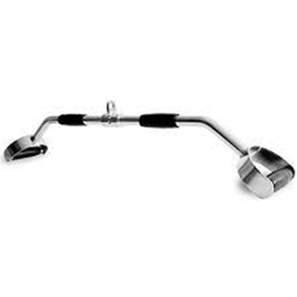 Revolving Lat Bar 38 Inch with TPR Grips | Cable Attachment | Axox Fitness
