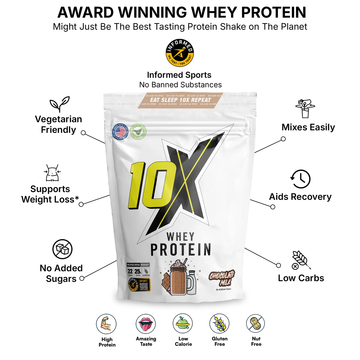 10X Whey 22 Servings