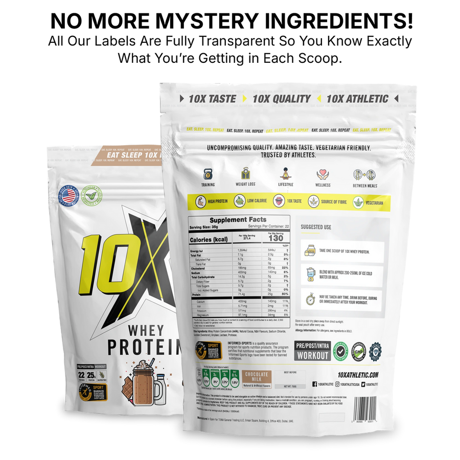 10X Athletic Whey Protein | 25g Protein | 0.7 kg