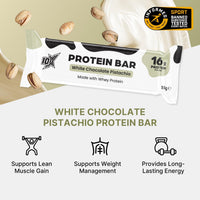 10X Athletic White Chocolate Pistachio Protein Bars | 12 × 55g | 16g Protein per Bar
