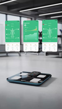 MyPT Smart Transformation Bundle | Body Composition Scale + Smart Nutrition Kitchen Scale | Bluetooth App Sync | BMI, Body Fat, Muscle & Calorie Tracking