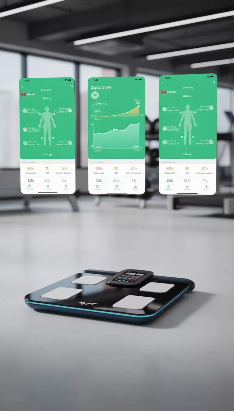 MyPT Smart Transformation Bundle | Body Composition Scale + Smart Nutrition Kitchen Scale | Bluetooth App Sync | BMI, Body Fat, Muscle & Calorie Tracking
