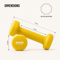 Axox Fitness Neoprene Dumbbell | 0.5kg Pair