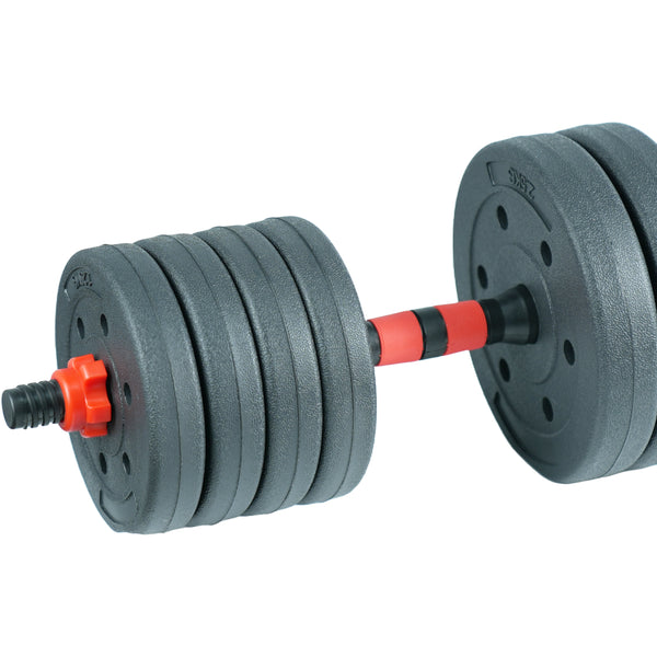 Axox Fitness Polypropylene Weight Set | 20kg | Dumbbell & Barbell Combo