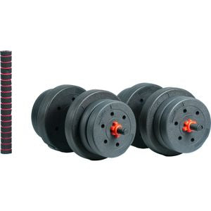 Axox Fitness Polypropylene Weight Set | 40kg | Dumbbell & Barbell Combo