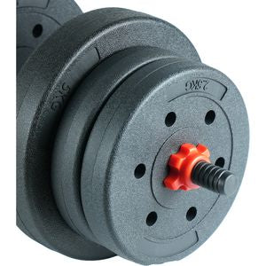 Axox Fitness Polypropylene Weight Set | 40kg | Dumbbell & Barbell Combo