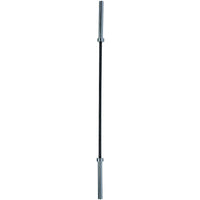 Axox Fitness Olympic Bar | Black Grip With Silver Sleeves | 220cm