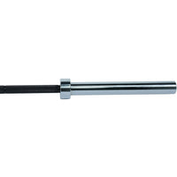 Axox Fitness Olympic Bar | Black Grip With Silver Sleeves | 220cm