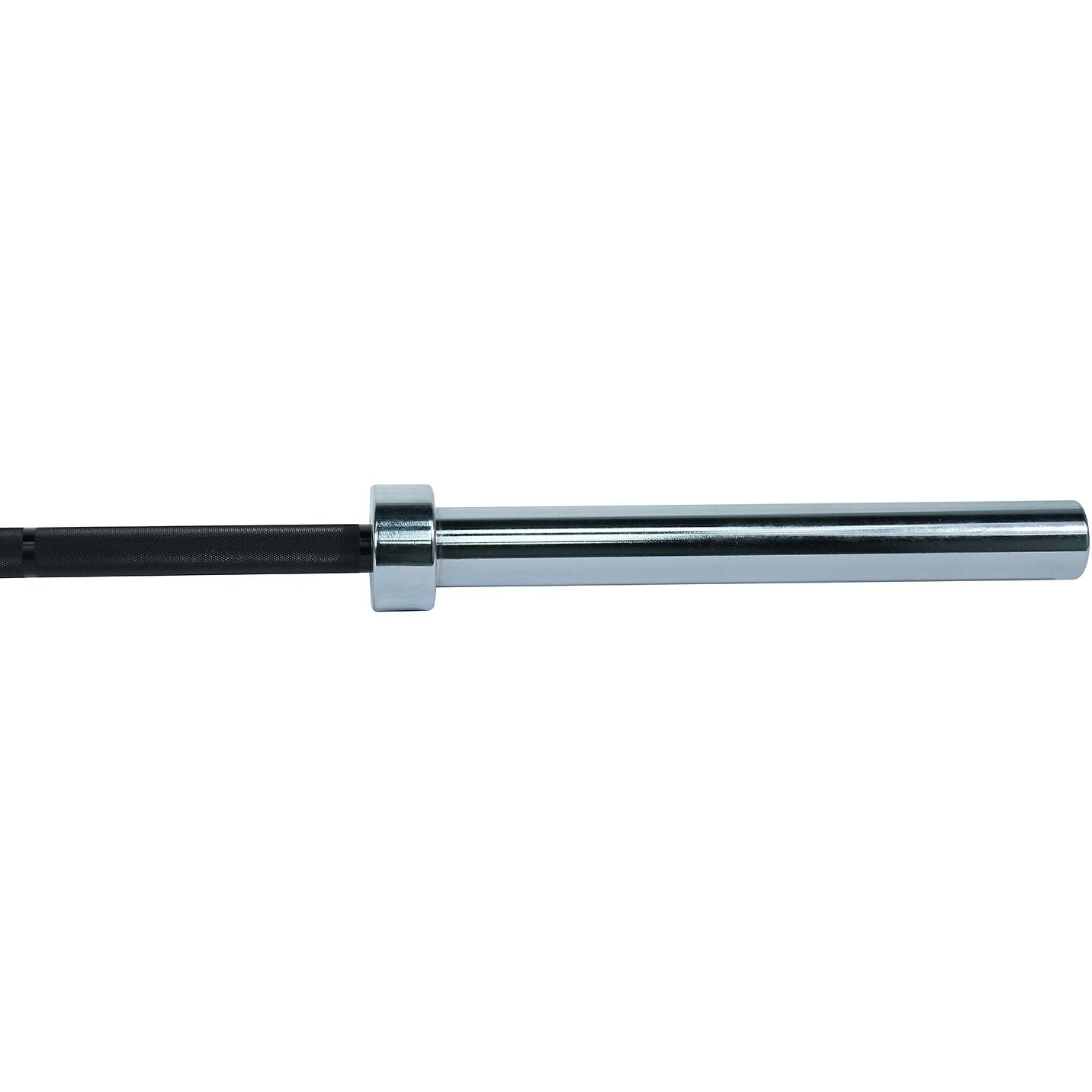 Axox Fitness Olympic Bar | Black Grip With Silver Sleeves | 220cm
