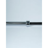 Axox Fitness Olympic Bar | Black Grip With Silver Sleeves | 220cm