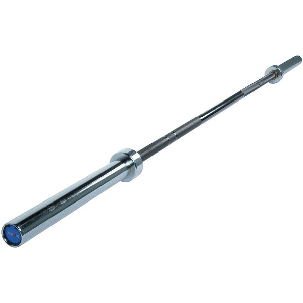 Olympic Bar Black Grip With Silver Sleeves| 220cm