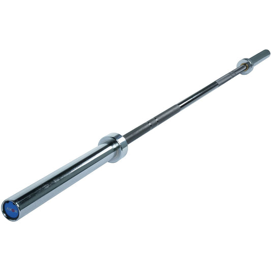 Olympic Bar Black Grip With Silver Sleeves| 220cm
