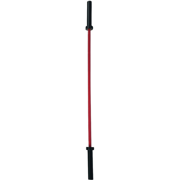 Axox Fitness Olympic Bar – Red Grip With Black Sleeve | 183cm