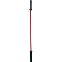 Axox Fitness Olympic Bar – Red Grip With Black Sleeve | 183cm