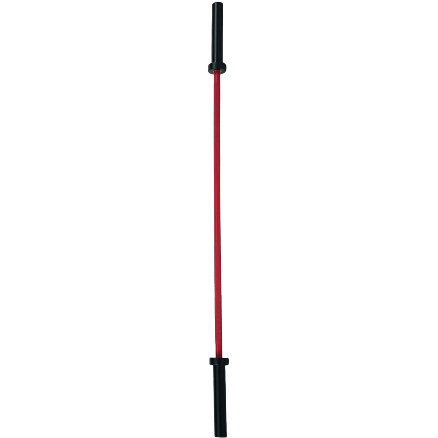 Axox Fitness Olympic Bar – Red Grip With Black Sleeve | 183cm