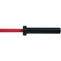 Axox Fitness Olympic Bar – Red Grip With Black Sleeve | 183cm