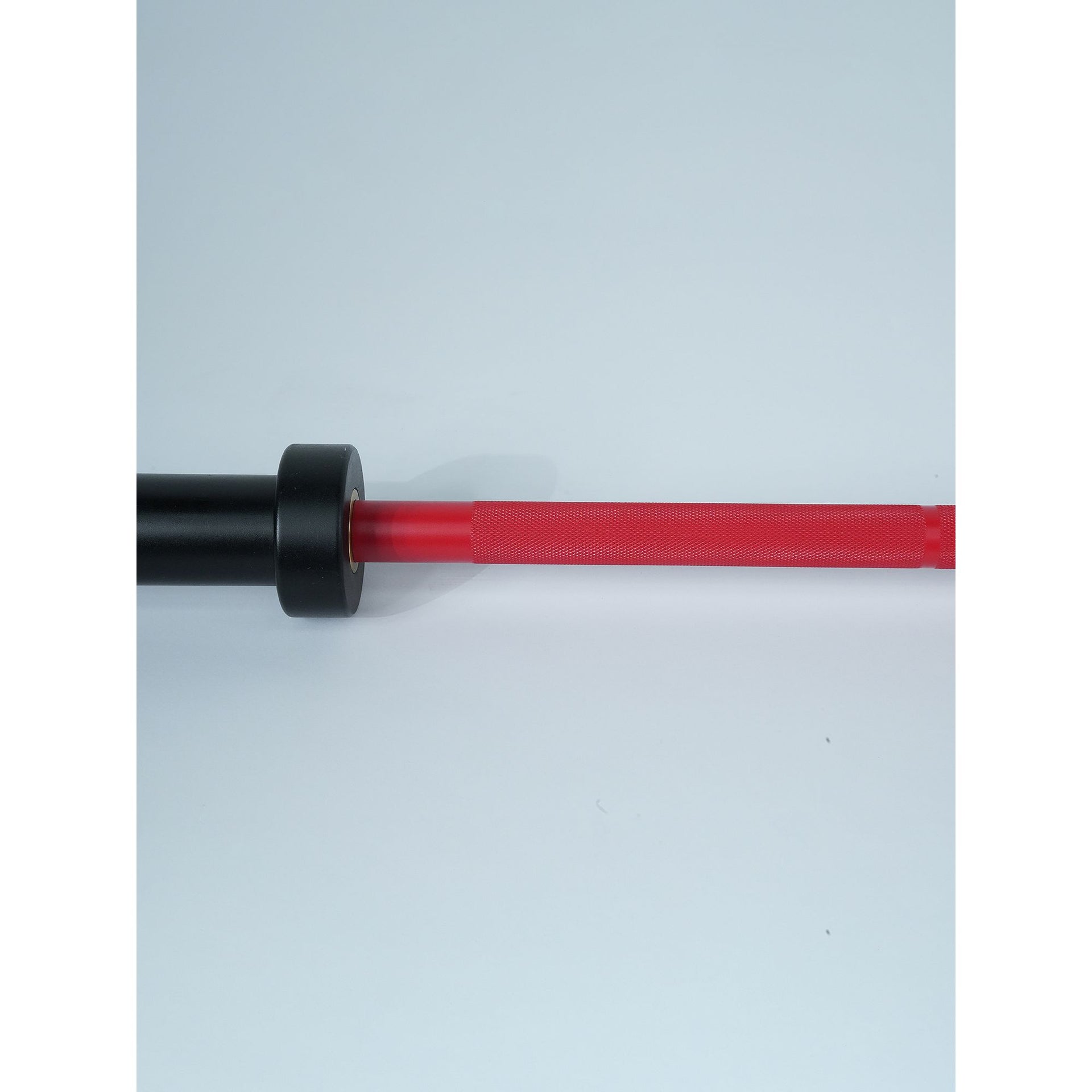 Axox Fitness Olympic Bar – Red Grip With Black Sleeve | 183cm